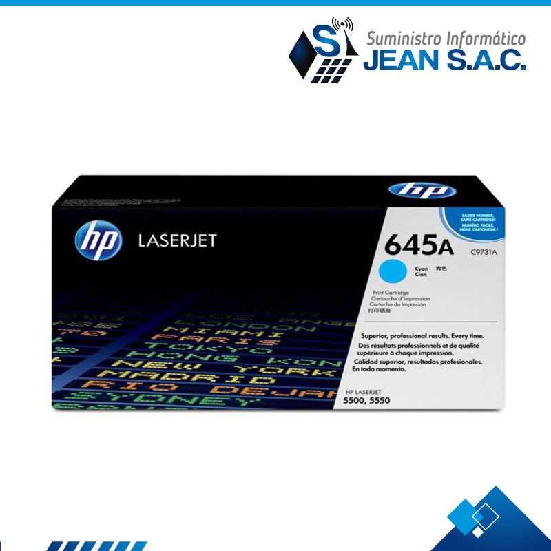 TONER HP C9731A (645A) L.J. 5500 CYAN