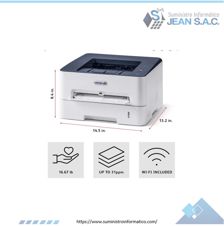 IMPRESORA XEROX B210V_DNIP LASER MONO CROMATICA