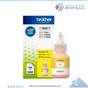 TINTA BROTHER BT5001Y YELLOW 5000 PAGINAS
