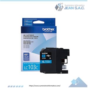 TINTA BROTHER LC103C CIAN 600 PAGINAS