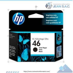 TINTA HP CZ637AL 46 NEGRO 1500 PAGINAS