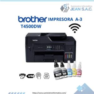 Impresora Multifuncional Brother MFC-T4500DW A3 Color Wi-Fi