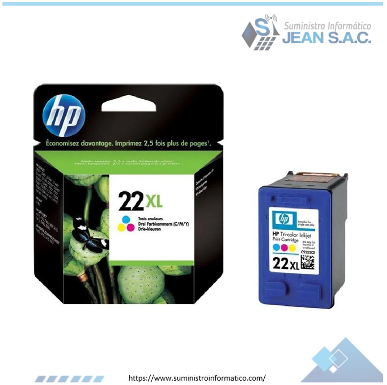 TINTA HP C9352CL (22XL) TRICOLOR 415 PAGINAS