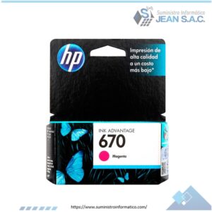TINTA HP CZ115AL (670) MAGENTA 4ML
