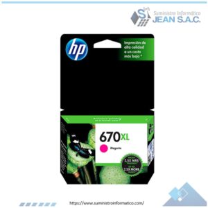 TINTA HP CZ119AL (670XL) MAGENTA7.5ML