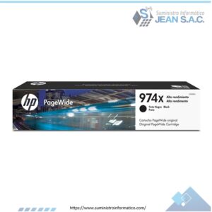 TINTA HP L0S08AL 974X BLACK PAGEWIDE PRO 452/477 182.5ML