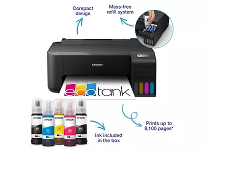 Impresora de tinta Epson EcoTank L1250, Imprime / Inalambrica / USB de alta velocidad - Imagen 3