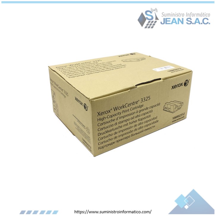 Toner Xerox 106R02312 Negro WorkCentre 3325 11k