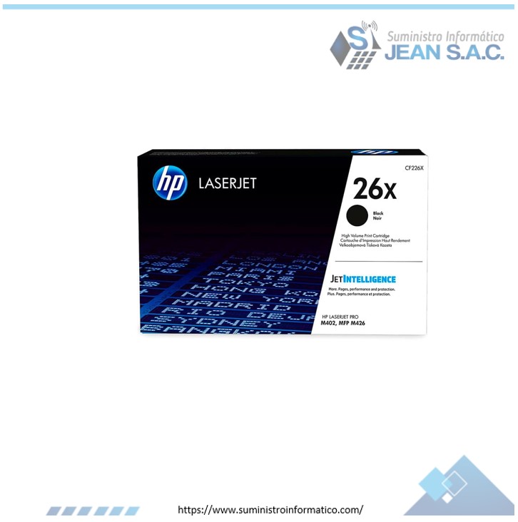 Toner HP CF226X (26x) l.j.p m402 Negro 9k