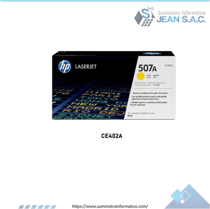 Toner HP CE402A (507a) l.j. m551 Yellow 6k