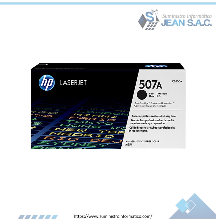Toner HP CE400A (507a) l.j. m551 Negro 5,5k