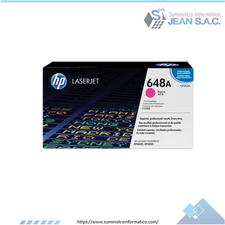 Toner HP CE263A (648a) l.j. cp4525 Magenta 11k