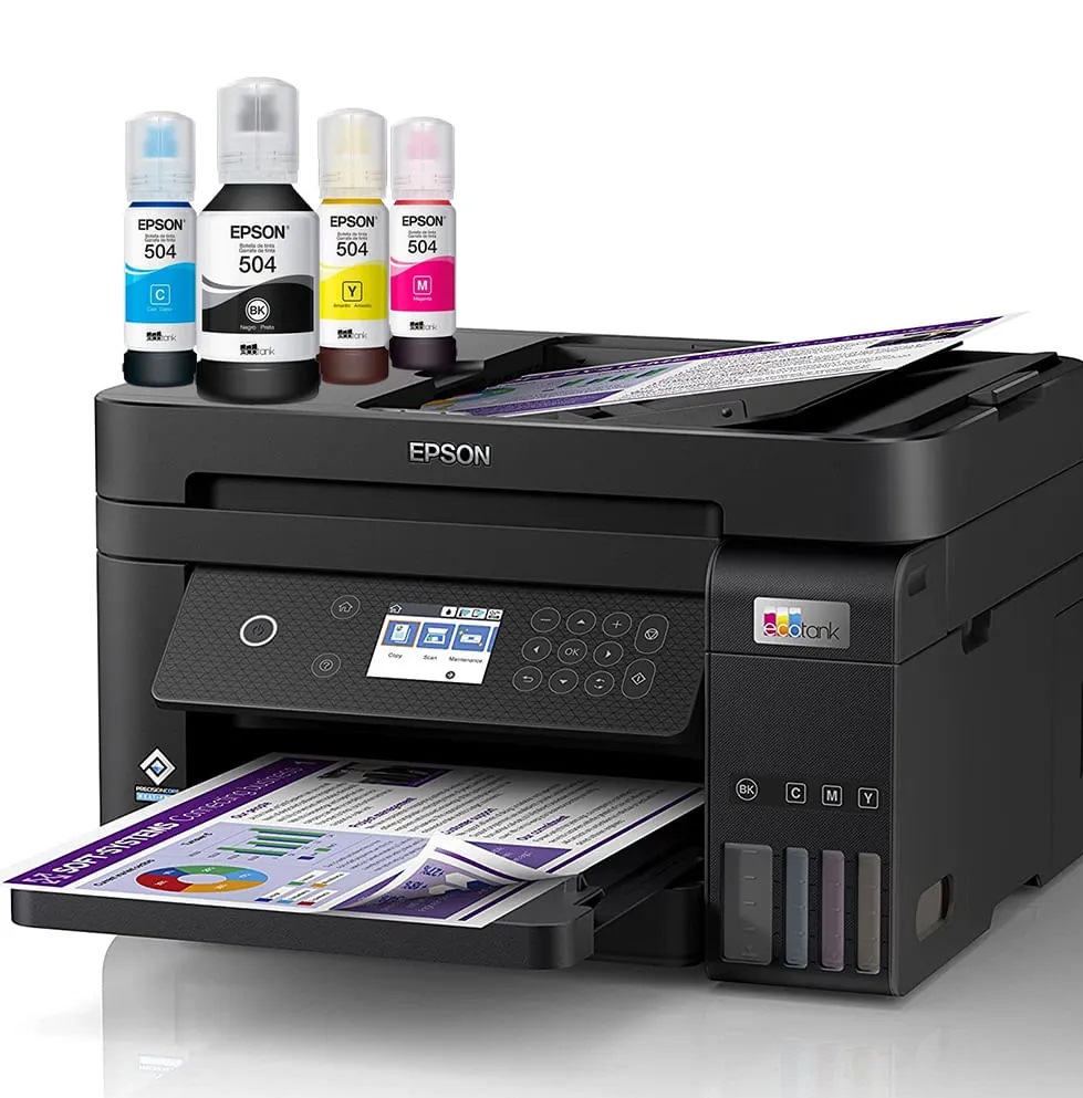 Impresora Multifuncional Epson EcoTank L6270, Color, Inyección, Tanque de Tinta, Inalámbrico, Print/Scan/Copy/Fax