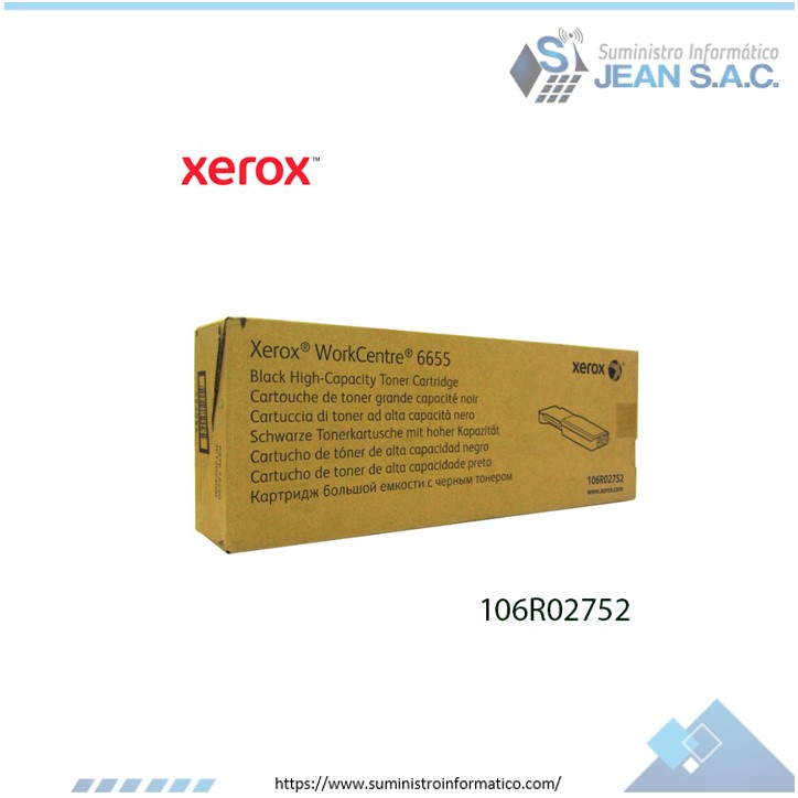 Toner Xerox 106R02752 Cyan WorkCentre 6655 7,5k.