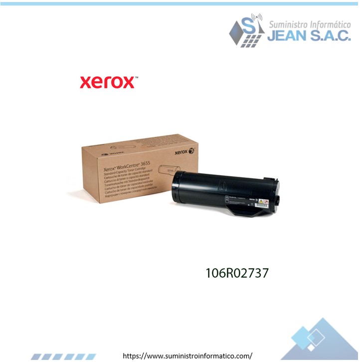 Toner Xerox 106R02737 WorkCentre 3655 6,1k