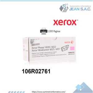 Toner Xerox 106R02761 Magenta phaser 6020, wc 6027 1k.