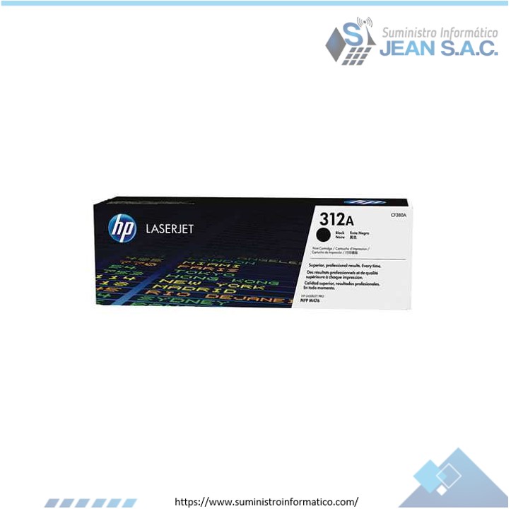 Toner HP CF380X (312x) l.j. m476 Negro 4,4k