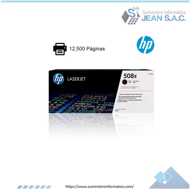 Toner HP CF360X (508x) mfp m553 Black 12,5k.