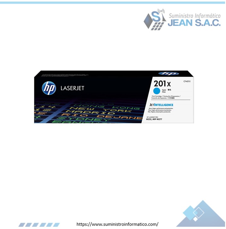 Toner HP CF401X (201x) Cyan lj pro m252 2,3k.