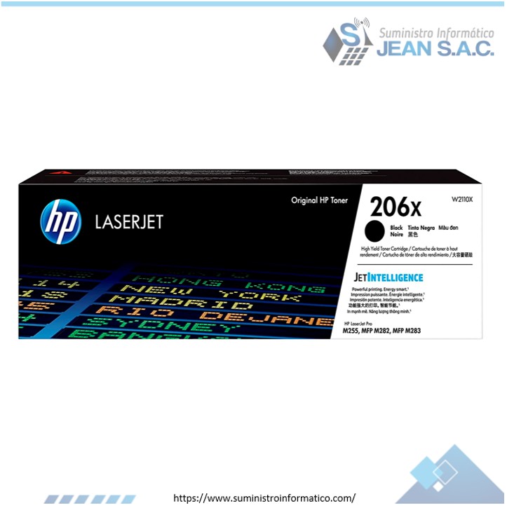 TONER HP W2110X 206X L.J M255WD NEGRO 3,150 PAGINAS