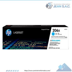 TONER HP W2111X 206X LaserJet M255WD CYAN 2, 450 PAGINAS