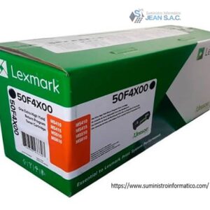 TONER LEXMARK 50F4X00 504X NEGRO 20,000 PAGINAS