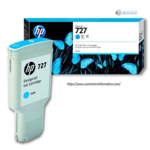 TINTA HP F9J76A (727) 300ML CYAN