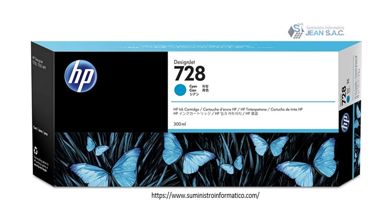 TINTA HP F9K17A (728A) 300ML CYAN