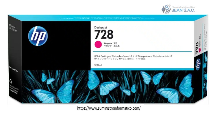 TINTA HP F9K16A (728A) 300ML MAGENTA