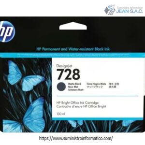 TINTA HP 3WX25A (728) 130ML MATTE BLACK