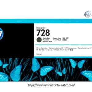 TINTA HP F9J68A (728) 300ML MATTE BLACK
