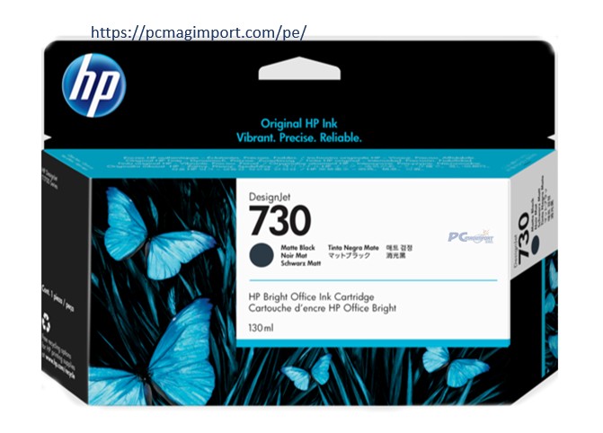 TINTA HP P2V65A (730) 130ML MATTE BLACK