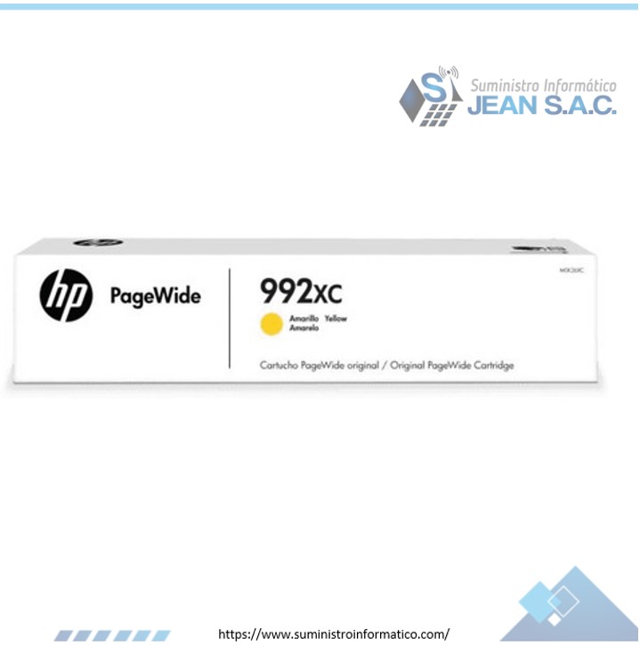 TINTA HP M0K26XC (992XC) YELLOW 16,000 PÁGINAS