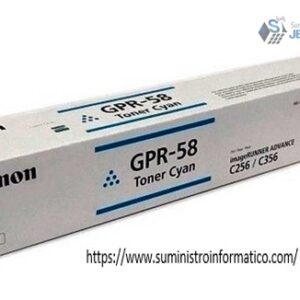 TONER CANON GPR-58 CYAN 18.000 PAGINAS