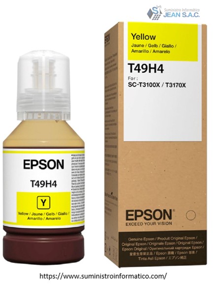 TINTA EPSON T49H400 YELLOW BOTELLA 140ML SC-T3100X/ T3170X