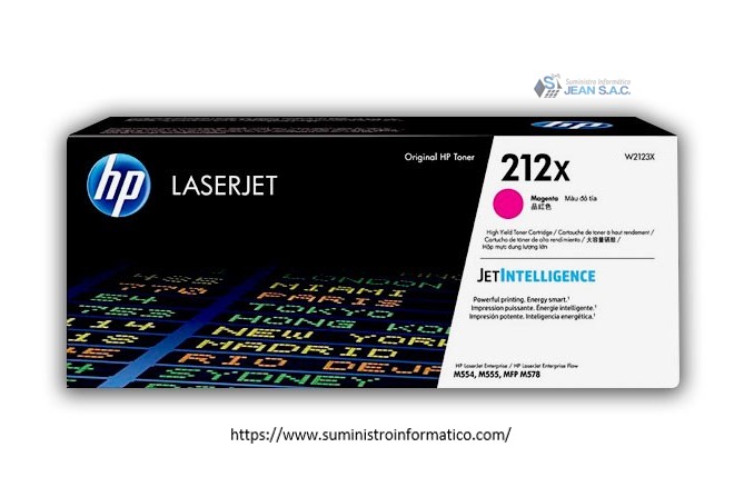 TONER HP W2123X (212X) L.J. M555 MAGENTA 10, 000 PGS
