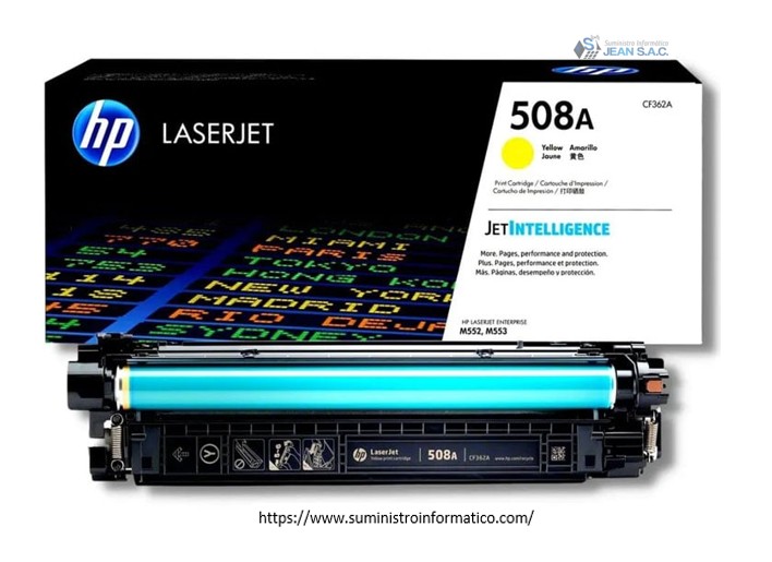 TONER HP CF362A (508A) MFP M553 YELLOW 5, 000 Páginas