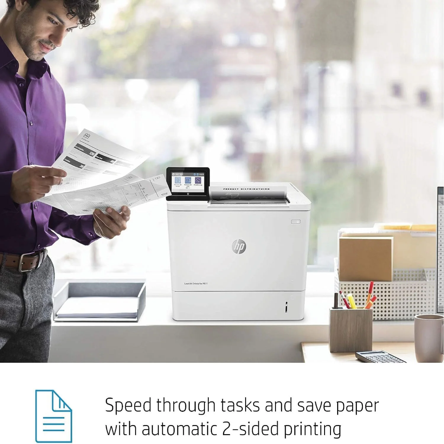 IMPRESORA HP LASERJET ENTERPRISE M611DN B/N - Imagen 2