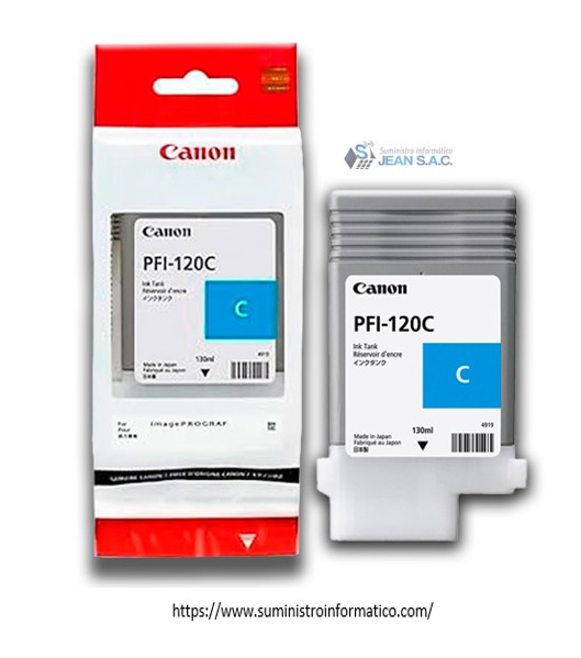 TINTA CANON PFI-120C CYAN 130ML