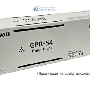TONER CANON GPR-54 BLACK 17, 600 Páginas