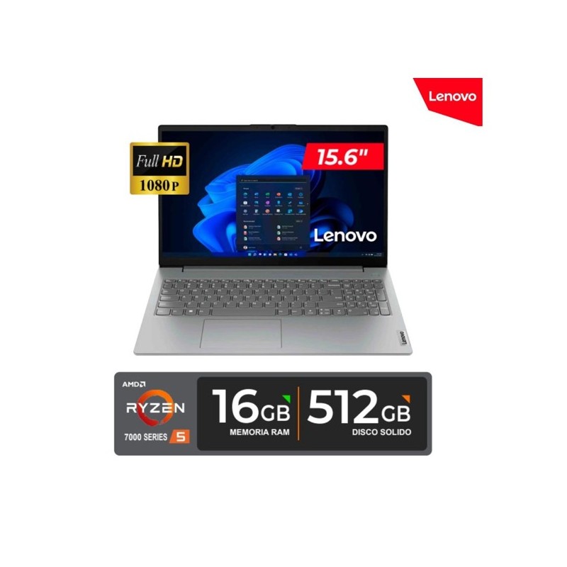 Notebook Lenovo V15 G4 AMN 15.6" FHD TN AMD Ryzen 3 7320U 2.4 / 4.1GHz, 8GB LPDDR5-4800MHz
