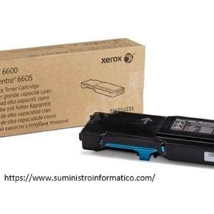 TONER XEROX 106R02233 CIAN ALTA CAPACIDAD PHASER 6600