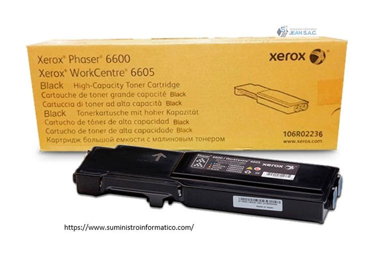 TONER XEROX 106R02236 BLACK ALTA CAPACIDAD PHASER 6600