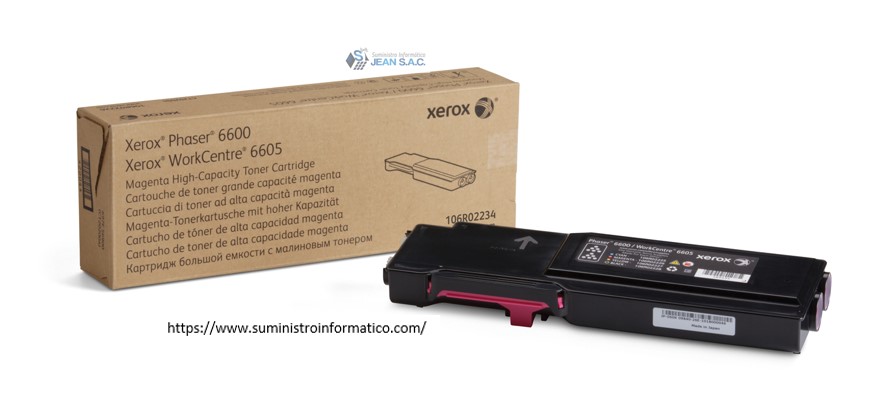 TONER XEROX 106R02234 MAGENTA ALTA CAPACIDAD PHASER 6600