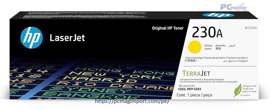 TONER HP 230A YELLOW W2302A Laserjet Pro 4203, Mfp 4303