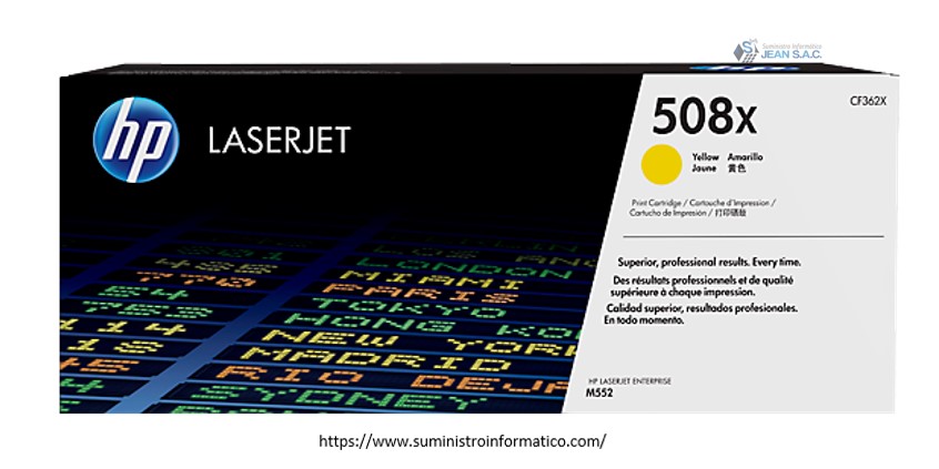 TONER HP CF362X (508X) MFP M553 YELLOW 9.5KPG