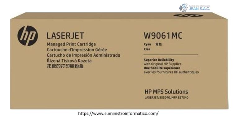 TONER HP W9061MC Cyan Laserjet E55040, Mfp E57540