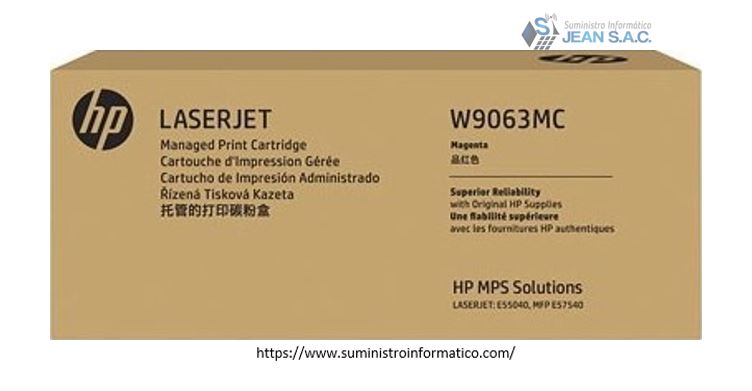 TONER HP W9063MC MAGENTA Laserjet E55040, Mfp E57540