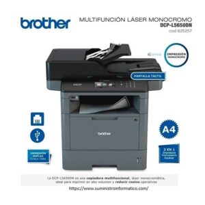 MULTIFUNCIONAL LASER BROTHER B/N. DCP-L5650DN 42PPM-1200DPI