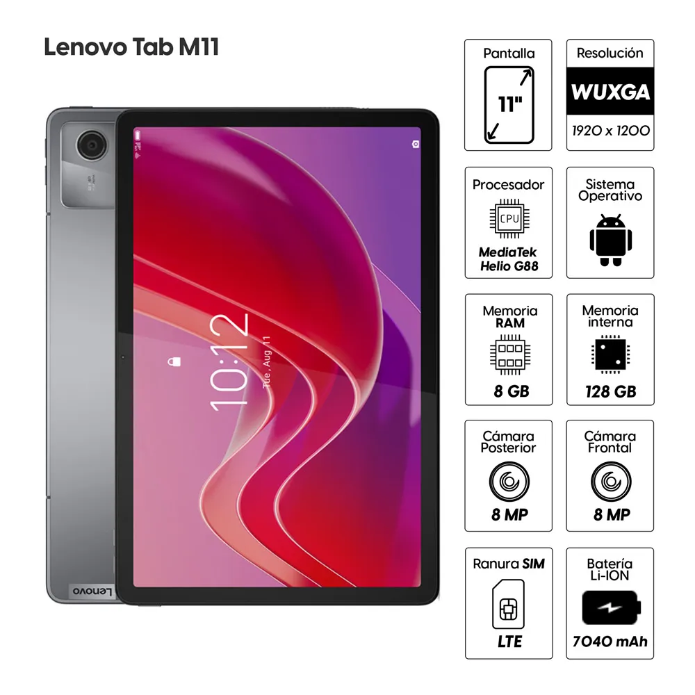 Tablet Lenovo M11 8GB+128GB WiFi 11 - Imagen 4